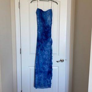 Formal Blue Sparkly Dress Junior Size M